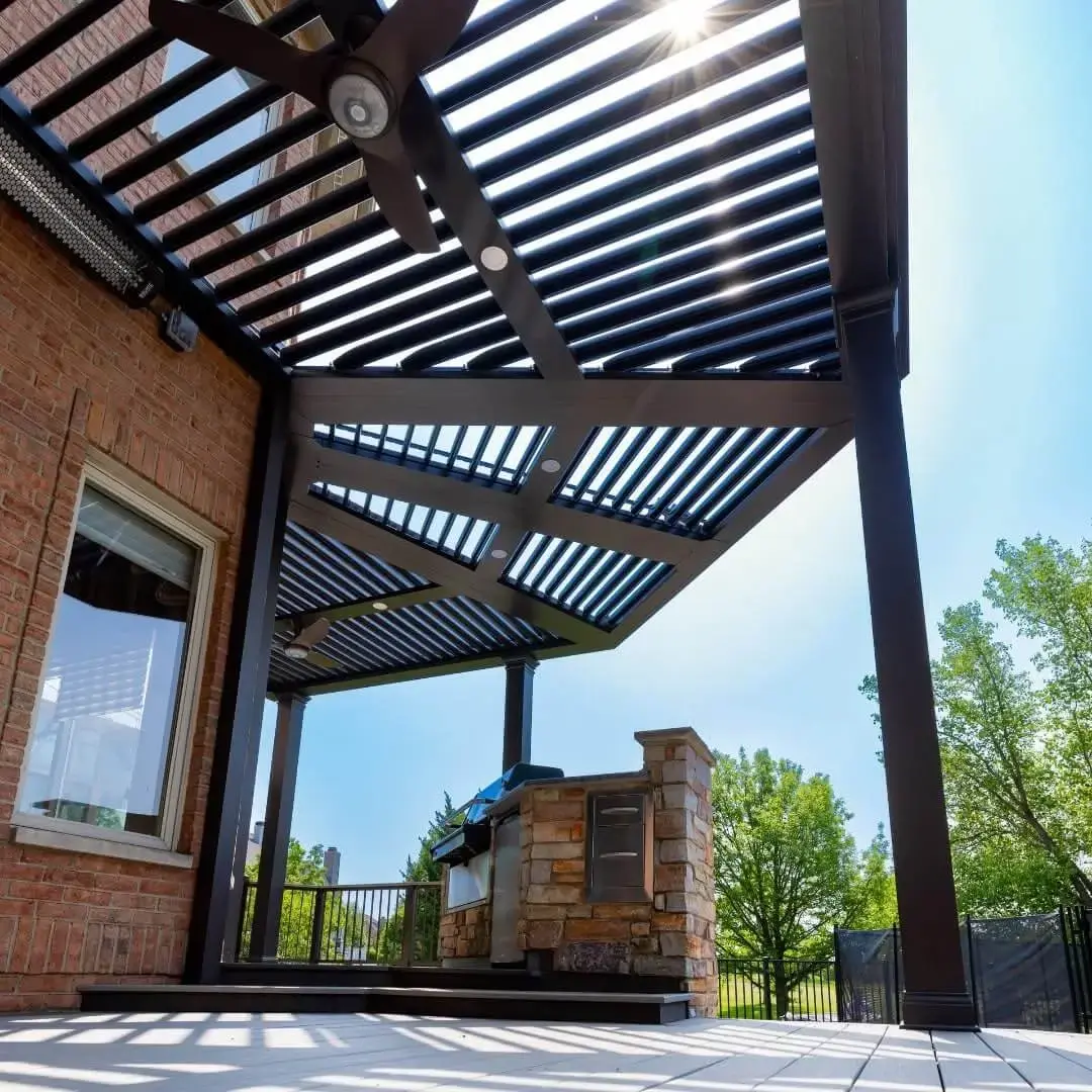 custom-attached-louvered-pergola-on-outdoor-structure