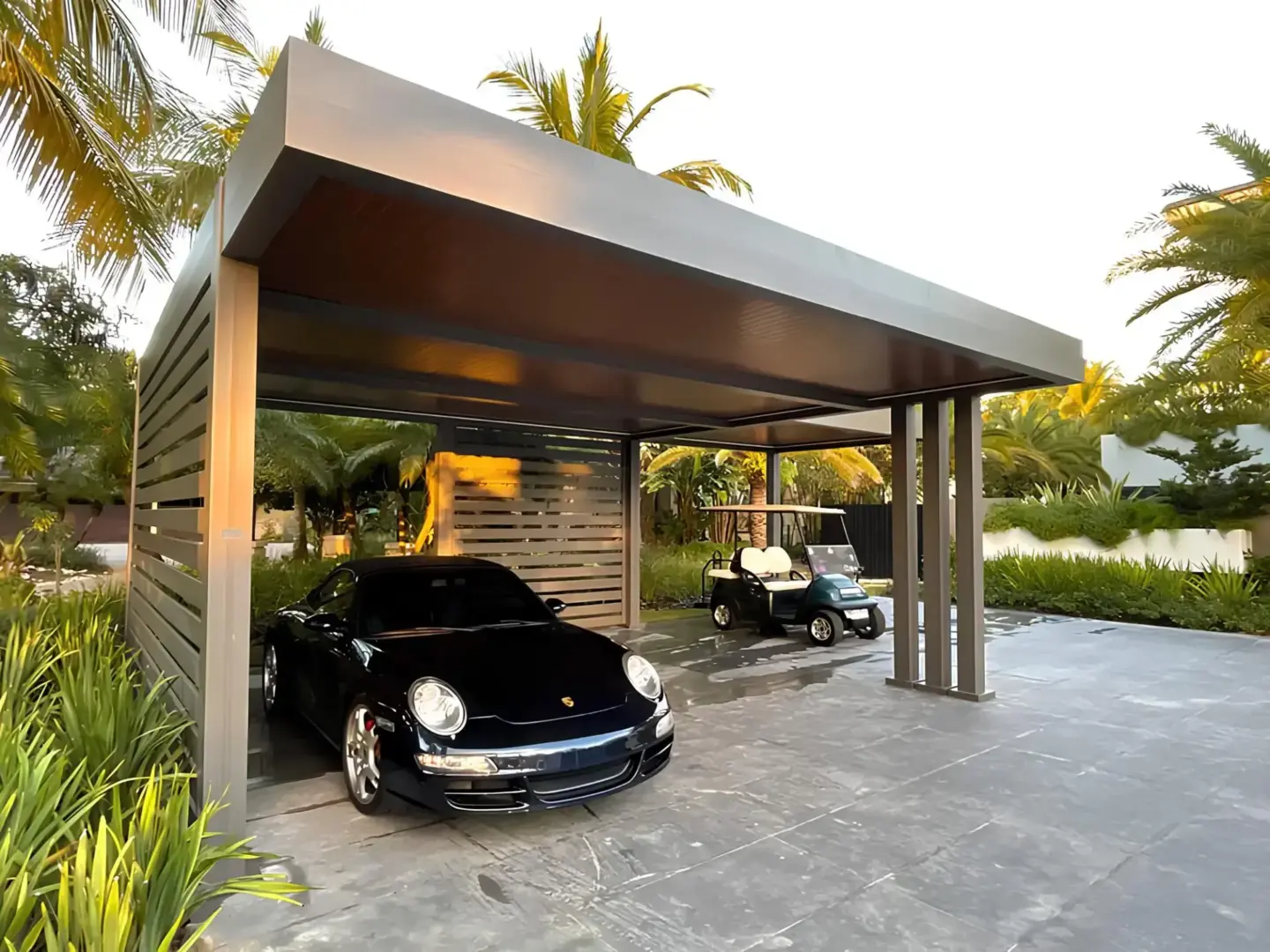 gray-bronze-carport-on-the-backyard