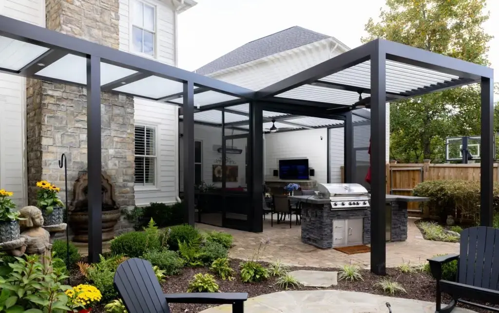 long-pergola-installation-on-patio-area-project