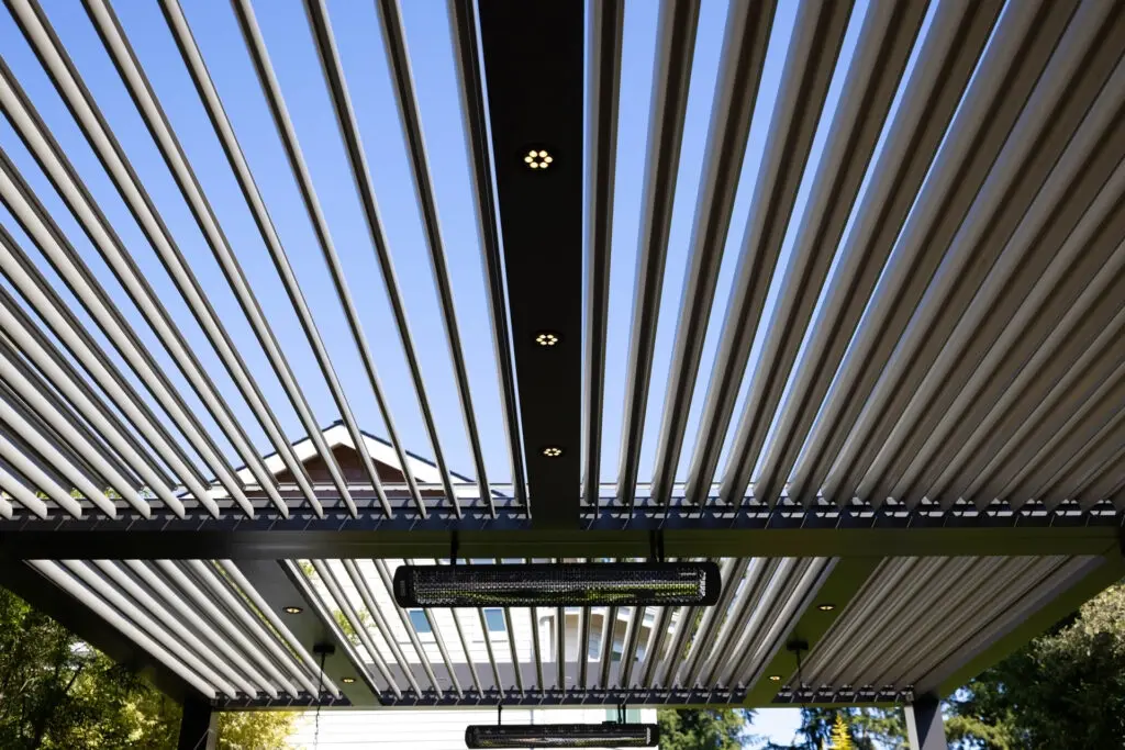Sk stx pergola louvered canopy