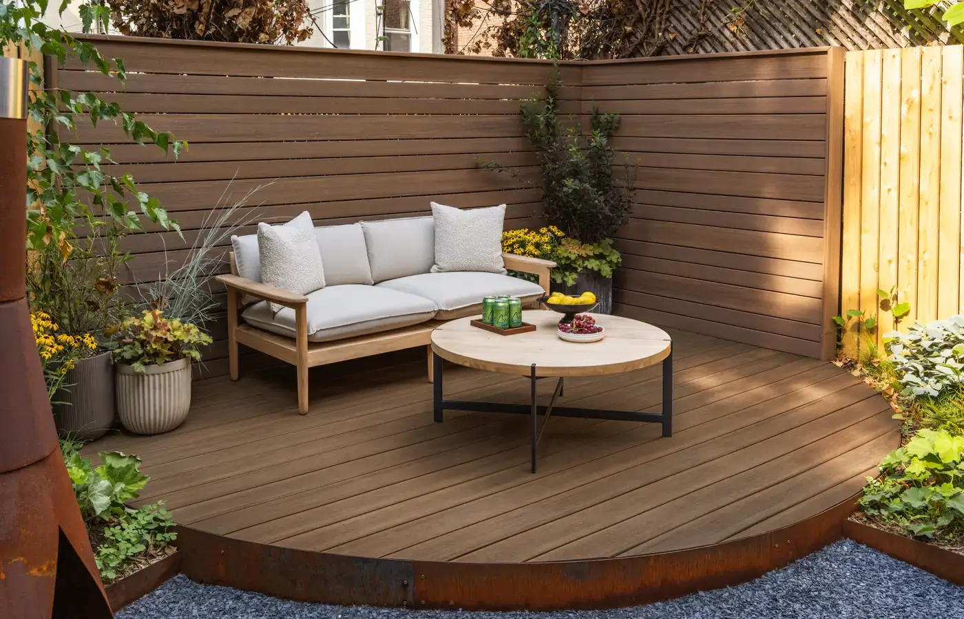 Sk tmb pvc vintage english walnut real simple decking